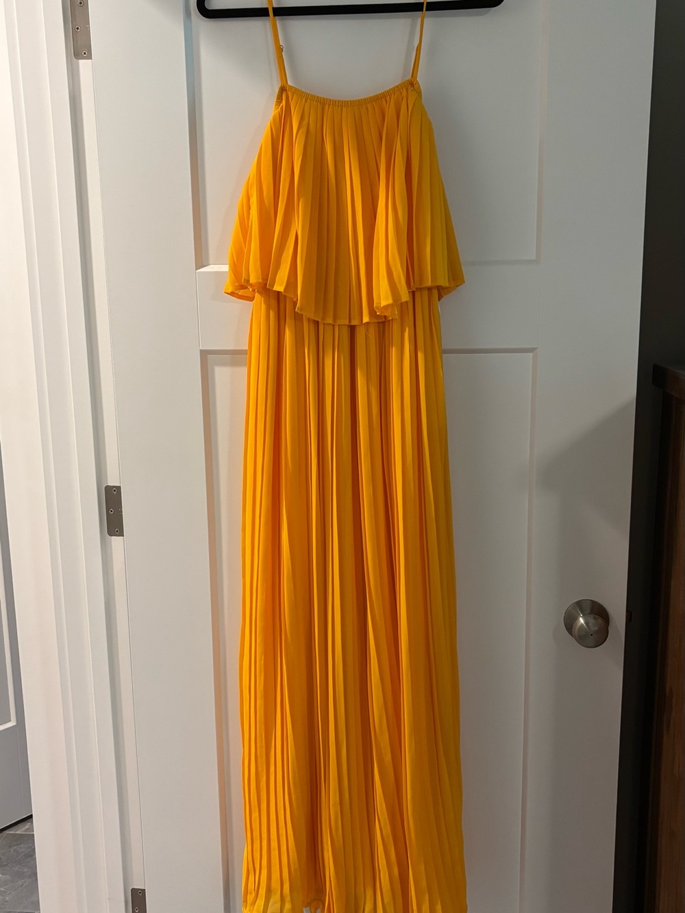 If By Sea - Yellow Pleated Maxi Dress